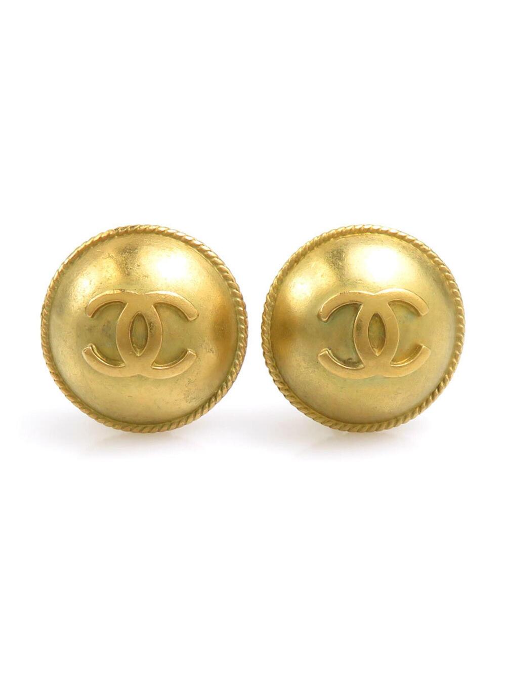 Chanel Cc Logo Clip-On Earrings Gold- #346609C58B